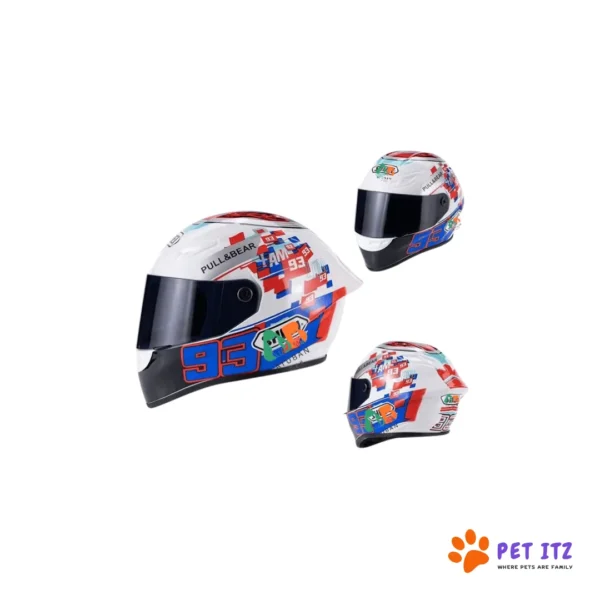 Bike Helmet For Cats & Dogs White 93