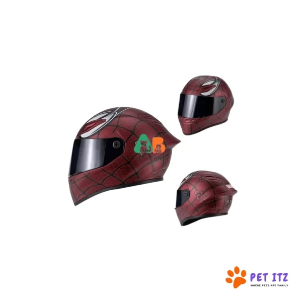 Bike Helmet For Cats & Dogs Spider Wine