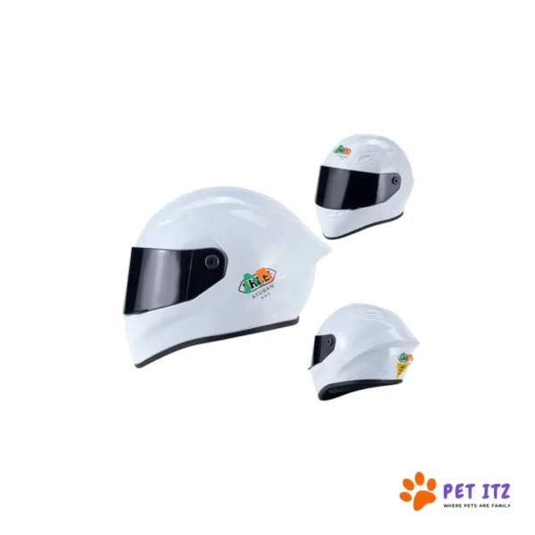 Bike Helmet For Cats & Dogs Plane White