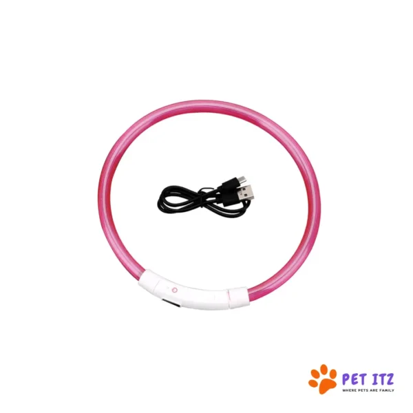 LED Dog Collar Pink