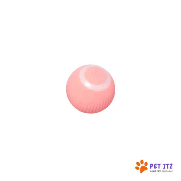 Chargeable Rolling Pet Ball Toy Pink